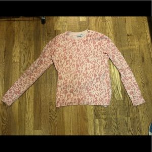 Opening Ceremony Pink Leopard Print Sweater
